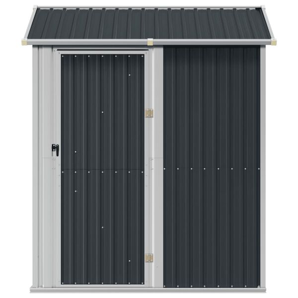 vidaXL Garden Shed Anthracite Galvanized Steel Large Garden Shed