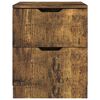 vidaXL Bedside Cabinet Set of 2 Smoked Oak Engineered wood, MDF Standard