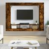 vidaXL TV Cabinet Smoked Oak Engineered Wood Large TV Cabinet