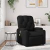 vidaXL Massage Recliner Chair Black Faux leather, metal, plywood Standard