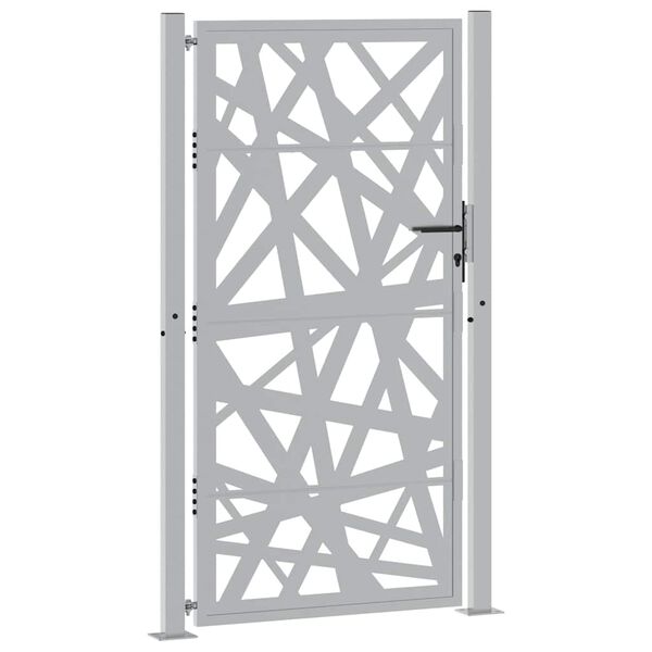 vidaXL Garden Gate 39.4x68.9" Weathering Steel Light Design