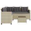 vidaXL Garden Sofa Light grey, Dark grey