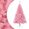 vidaXL Christmas Tree Pink PVC, steel Small Decorative Inlays
