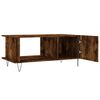 vidaXL Coffee Table Smoked oak Engineered wood, Iron Medium Storage