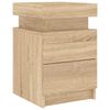vidaXL Bedside Cabinet Set of 2 Sonoma Oak Engineered wood