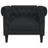 vidaXL Chesterfield Sofa Chair Black