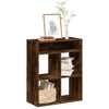 vidaXL Book Cabinet Smoked Oak Engineered Wood Medium Book Cabinet