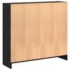 vidaXL Bookshelf Black Oak 31.50 x 9.45 x 29.92 in Engineered Wood