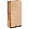 vidaXL Highboard Old wood Engineered wood, glass 26.8 x 14.6 x 55.9 in