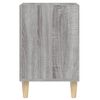 vidaXL TV Cabinet Grey Sonoma Engineered Wood, Solid Eucalyptus Wood