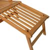 vidaXL Deck Chair Natural wood Solid acacia wood Standard Foldable