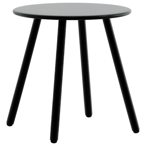 vidaXL Garden Chair Set Black and Light Gray PE Rattan, Powder-Coated Steel