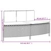 vidaXL Hot Tub Surround Grey Poly Rattan and Solid Acacia Wood Large