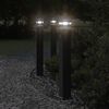 vidaXL Outdoor Floor Lamp Set of 3 Black