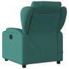 vidaXL Massage Recliner Chair Dark Green Polyester, Metal, Plywood Medium