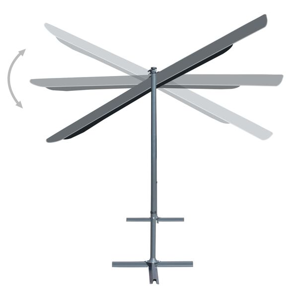 vidaXL Gazebo Anthracite Powder-coated steel, polyester