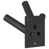 vidaXL Flag Pole Holder Black 10.5 x 7.5 cm Steel