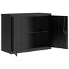vidaXL File Cabinet Black 35.4x15.7x43.3" Steel