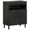 vidaXL Side Cabinet Black Solid mango wood, engineered wood, iron