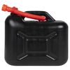 vidaXL Fuel Can with Flexible Spout 3 pcs Black 5.3 gal Plastic