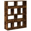 vidaXL Room Divider Smoked Oak Engineered wood Medium Room Divider