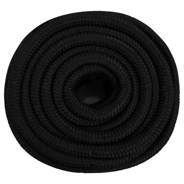 vidaXL Work Rope Black 0.98 " 82.0 ' Polyester