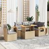 vidaXL Garden Sofa Set Beige