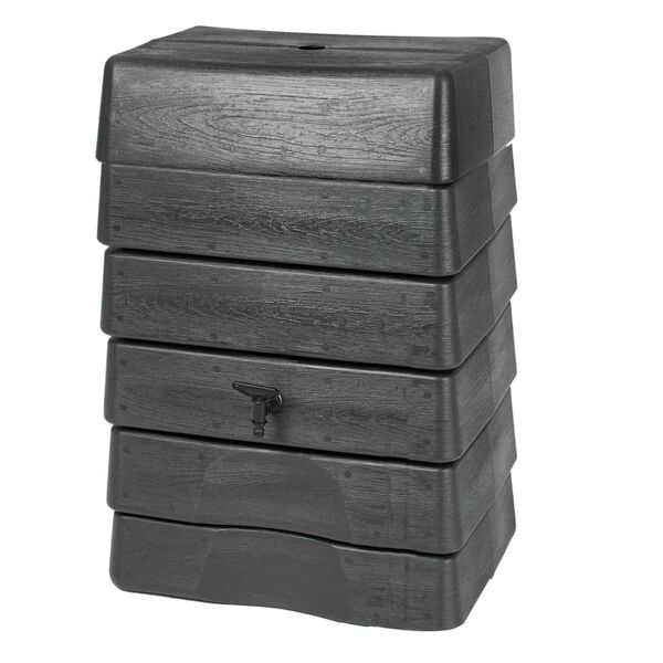 Nature Rain Barrel Anthracite Polyethylene Medium Waterproof materials