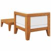 vidaXL Garden Lounge Set Cream white Solid acacia wood, Polyester Standard