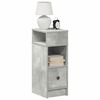 vidaXL Bedside Cabinet Concrete gray Engineered wood Small