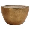 vidaXL Coffee Table Brass Hammered Aluminum Diameter 19.7 in Durable