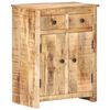 vidaXL Sideboard Rough Mango Wood Solid Rough Mango Wood 23.2x13.8x29.5 in