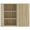 vidaXL Wall Cabinet Sonoma Oak Engineered Wood Medium Wall Cabinet
