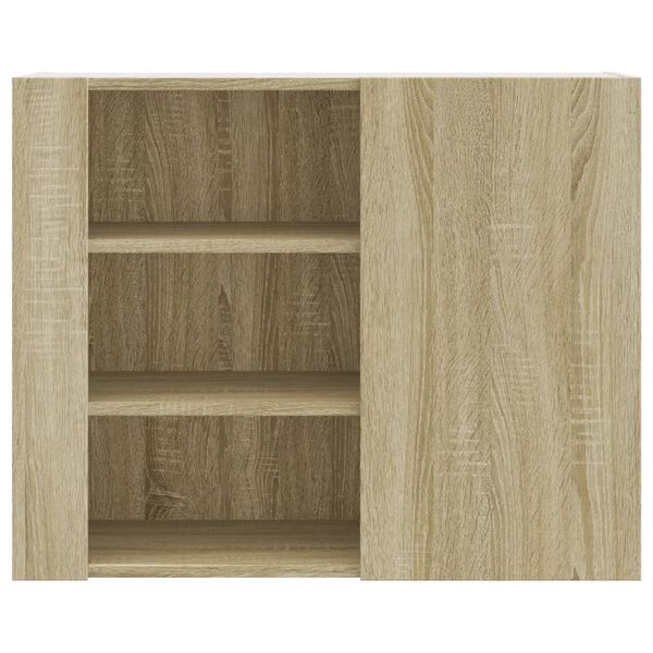 vidaXL Wall Cabinet Sonoma Oak Engineered Wood Medium Wall Cabinet