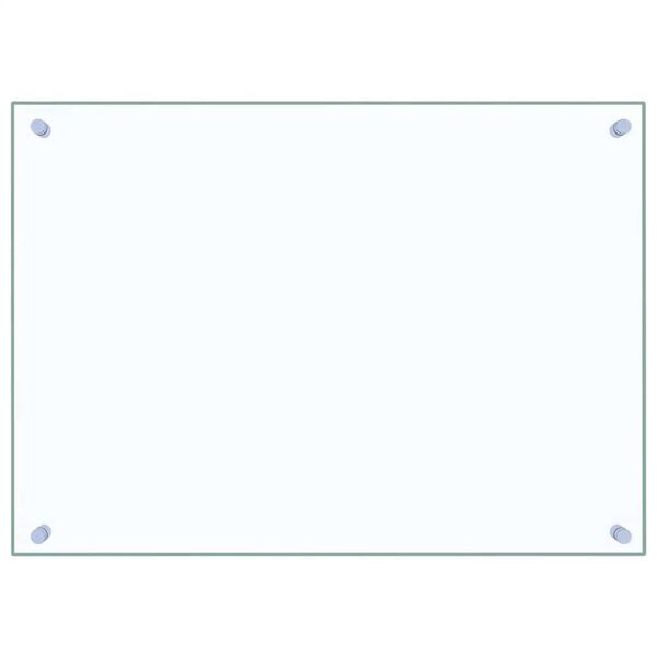 vidaXL Kitchen Backsplashes 2 pcs Transparent 27.6"x19.7" Tempered Glass