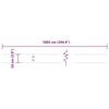 vidaXL Lawn Edgings 10 pcs White 3.9x40.6" Cold-rolled Steel