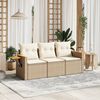 vidaXL Garden Sofa Set Beige