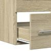 vidaXL Sink Cabinet Sonoma Oak Engineered Wood 23.6 x 15.2 x 18.9 in