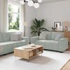 vidaXL Sofa Set Light grey Velvet 2-seater and 3-seater Sofa Set