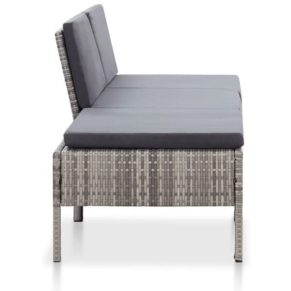 vidaXL Garden Lounge Set Grey