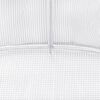vidaXL Greenhouse White Polyethylene mesh fabric and galvanized steel