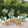 vidaXL Garden Chair Set of 4 Green