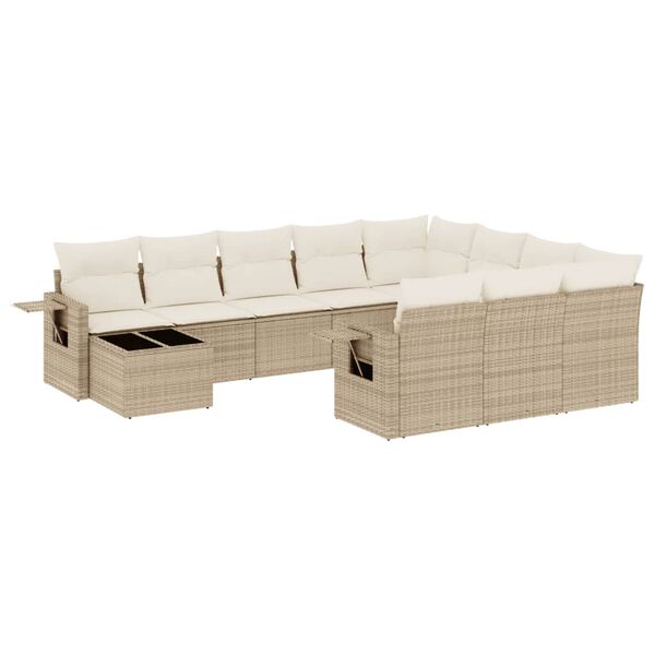 vidaXL Garden Sofa Set Beige