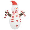vidaXL Inflatable Snowman Multicolour Oxford fabric Large