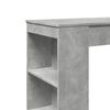 vidaXL Bar Table Concrete Grey Engineered Wood Large Bar Table