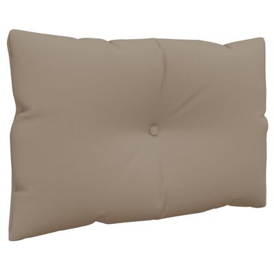 vidaXL Pallet Cushions 2 pcs Taupe Fabric