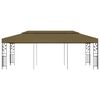 vidaXL Gazebo Taupe Powder-coated steel Large Decorative Inlays Gazebo