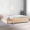 vidaXL Bed Frame without Mattress with Drawers 90 x 78.7 " (815029+814984)
