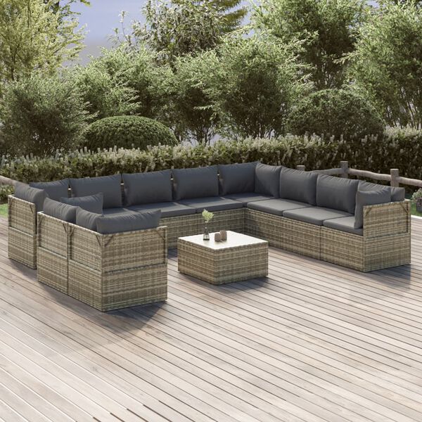 vidaXL Garden Lounge Set Grey