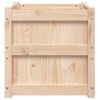 vidaXL Garden Planter Set of 2 Natural Pine Solid pine wood (untreated)